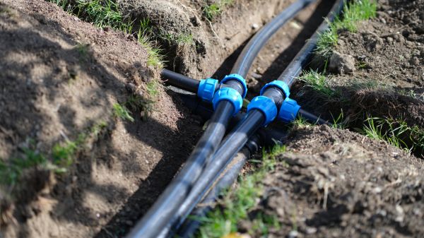 Underground Water Line Installation in Bentonville